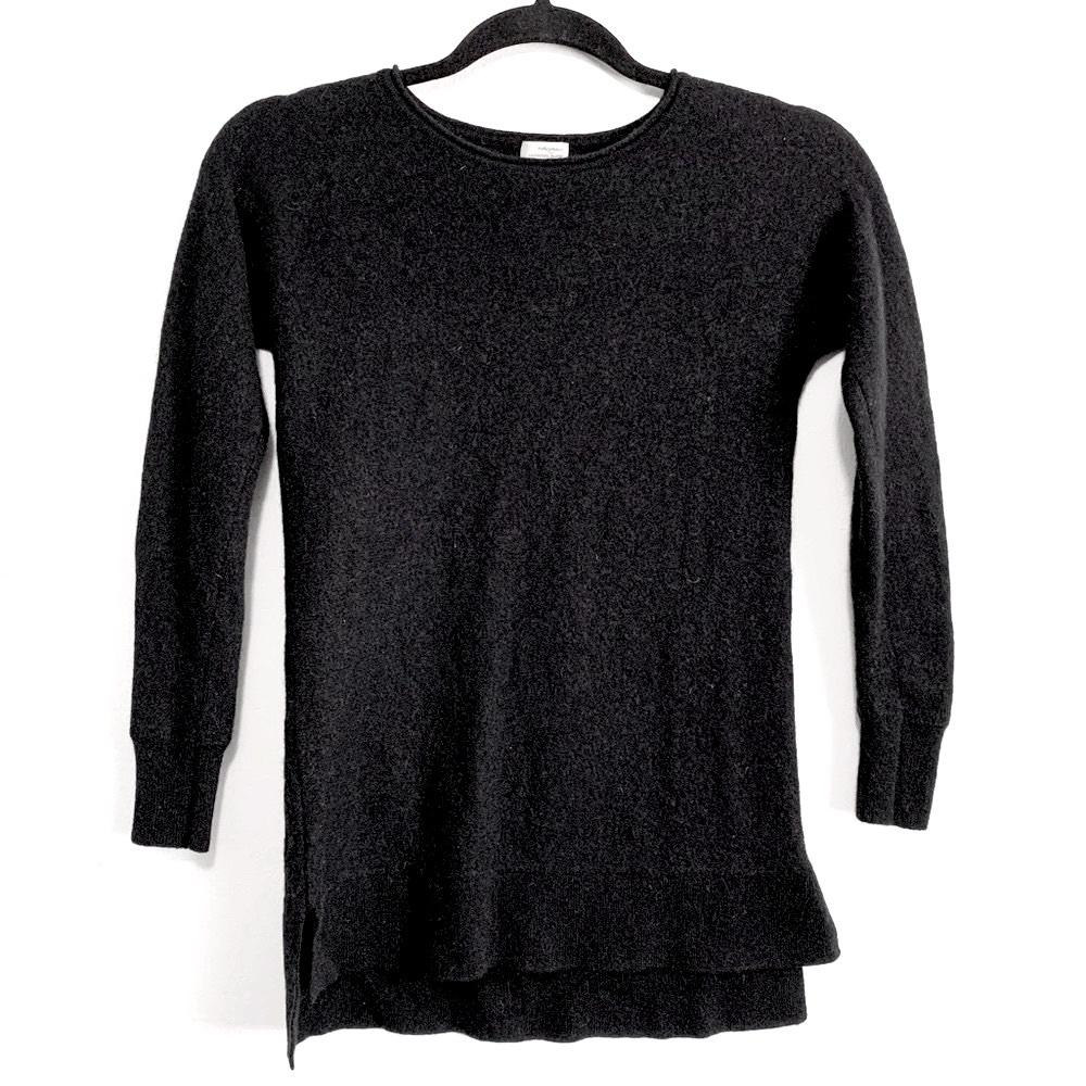 Halogen Black Cashmere Blend Sweater